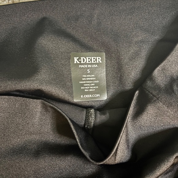 K-Deer Black Pocket Skort Size Small - Picture 4 of 5